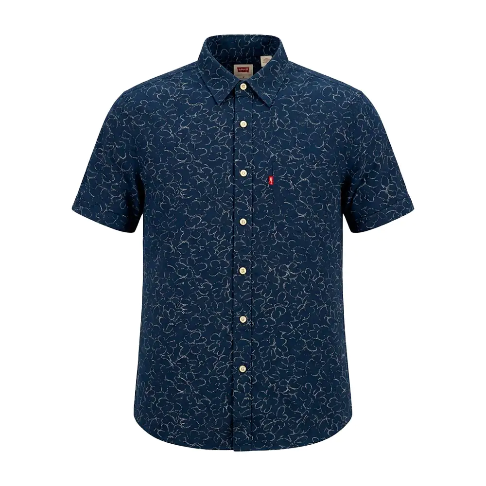 Camisa levis original de manga corta con estampado de flores, varieda…