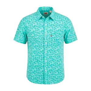Camisa levis original, manga corta con diseño de plantas, variedad de…
