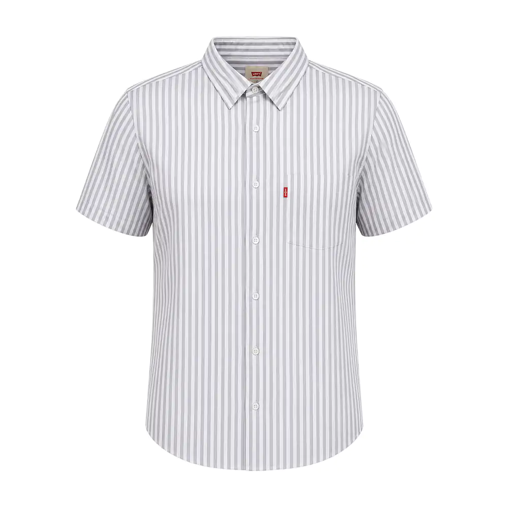 Camisa levis para vestir, diseño de rayas verticales, variedad de tal…