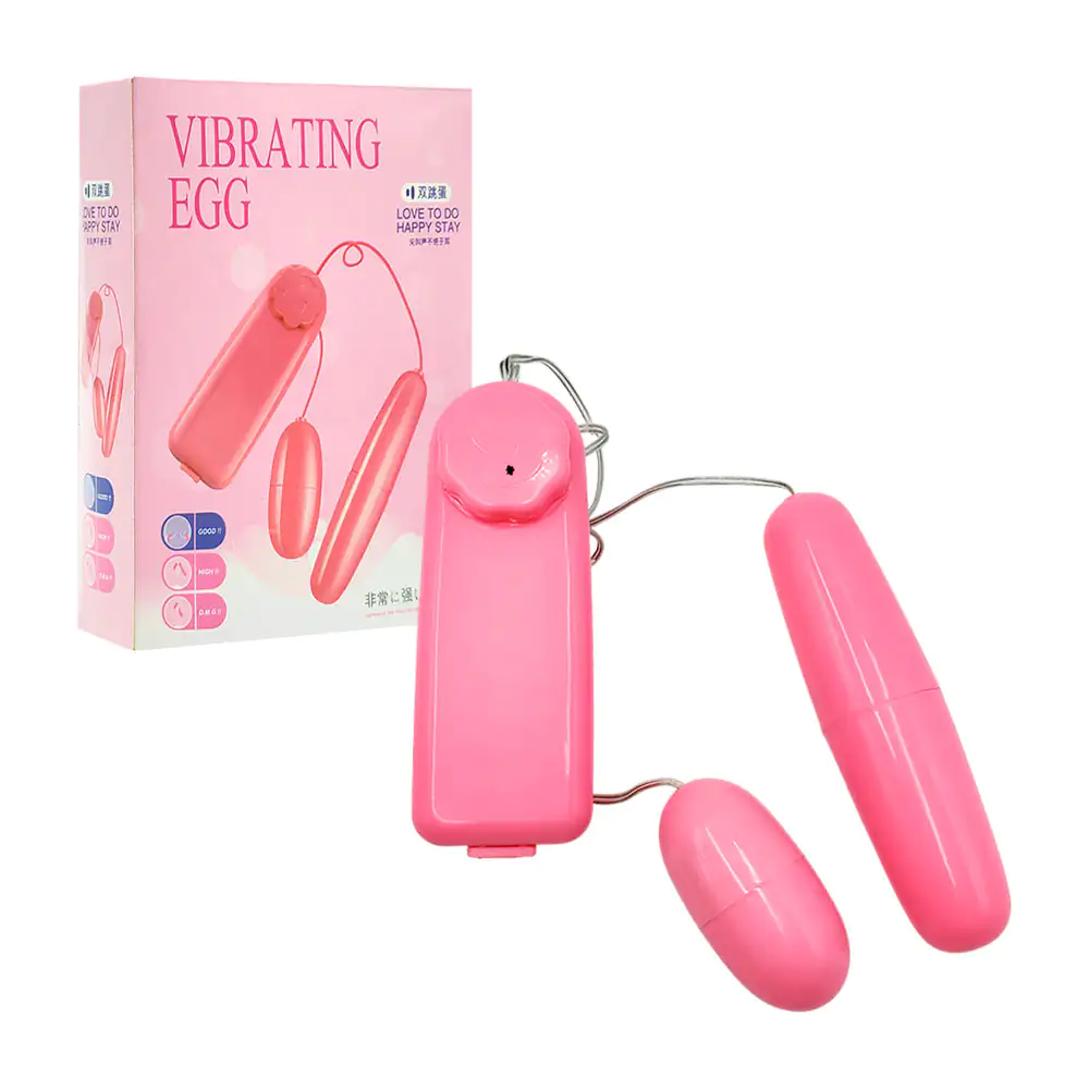 Vibrador doble con bala 9.5cm y mini bala 5cm con velocidad ajustable…