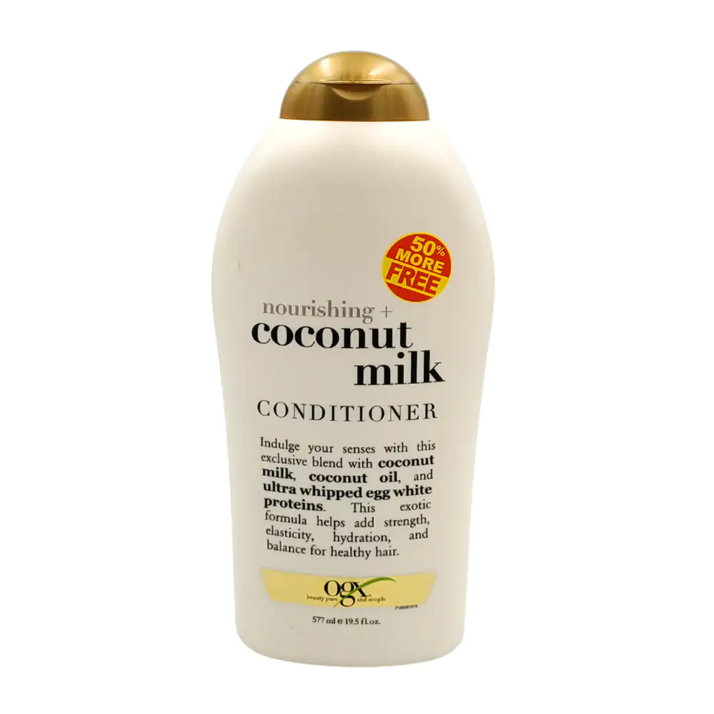 Acondicionador ogx de 577ml con extracto de leche de coco para cuidar…