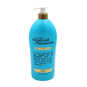 Shampoo ogx de 750ml con extracto de argán para el cabello maltratado