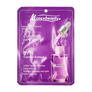 Mascarilla facial morexbeauty 99% licorice extract, niacinamida, 25ml…