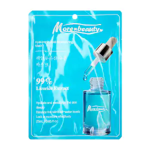 Mascarilla facial morexbeauty 99% licorice extract, ácido hialurónico…