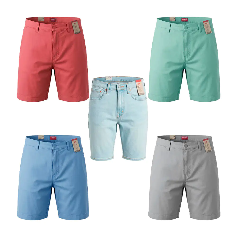 Short levis corte xx chino, tela suave, unisex, variedad de colores y…