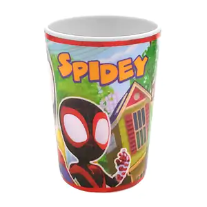 Mini vaso de melamina de 10cm con estampado de spider man