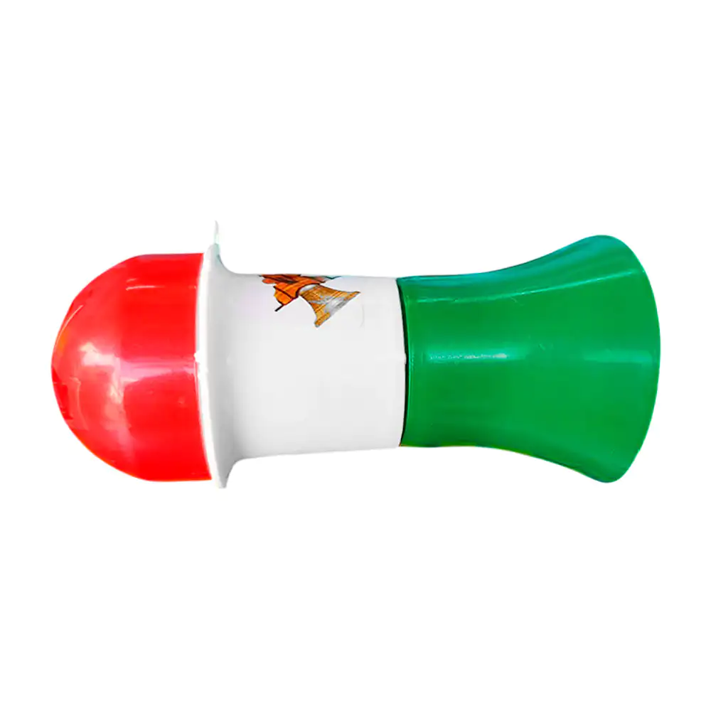 Trompeta tipo bazuka mediana con diseño tricolor / b.tri