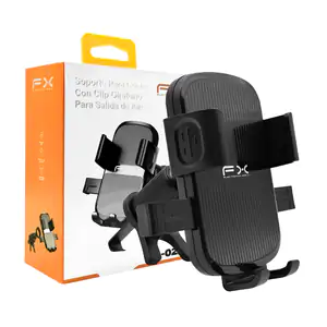 Soporte de celular fx ajustable con sujetador para ventilación de car…