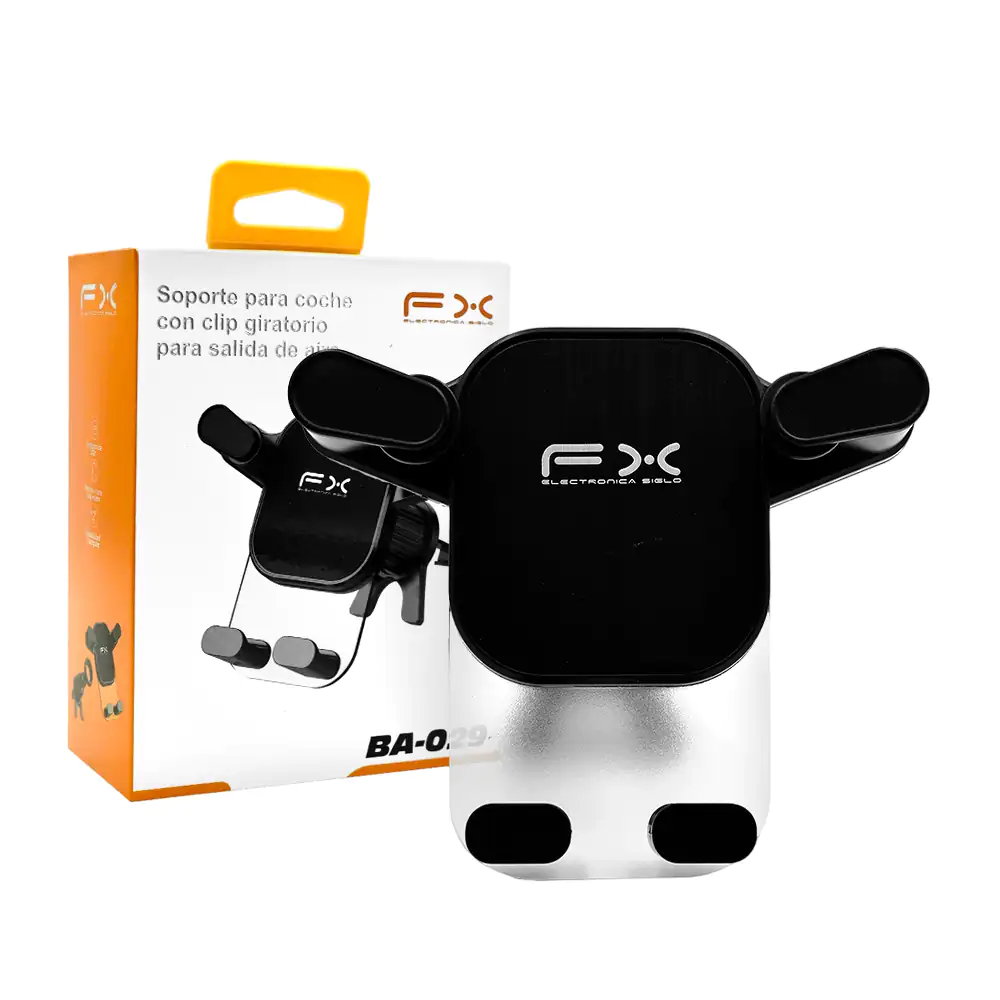 Soporte universal de plástico para auto con clip giratorio para salid…