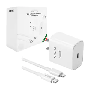 Combo cargador byz, carga rápida 20w, cubo con entrada usb-c y cable …