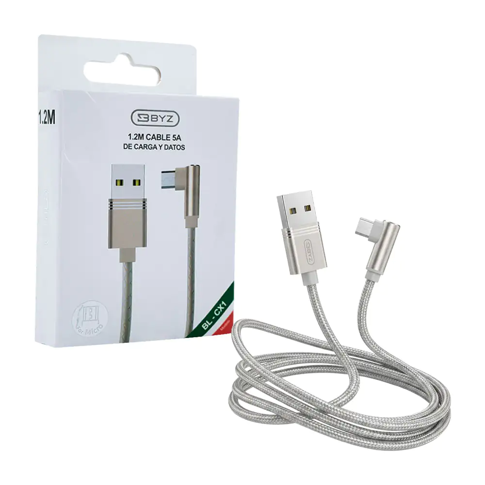 Cable byz para carga y transferencia de datos, usb-a a v8 con salida …