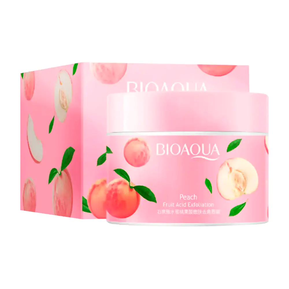 Gel exfoliante con extracto de durazno para hidratar y suavizar la pi…