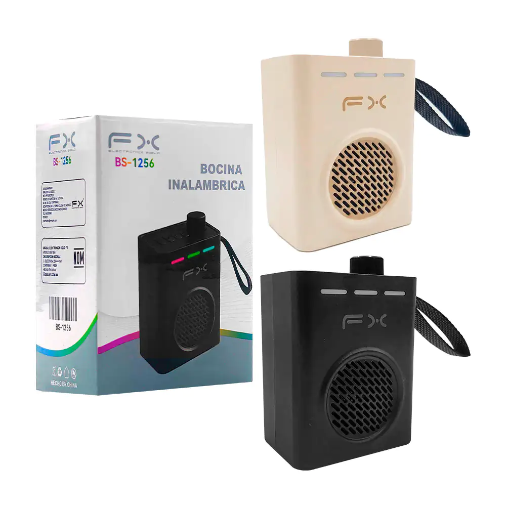 Bocina inalámbrica con luz rgb diseño compacto con perilla para contr…