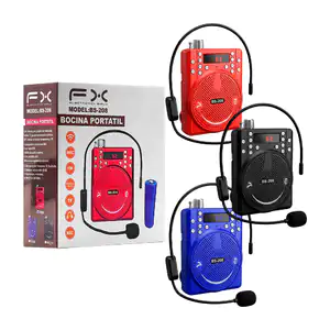 Megáfono mini bocina bluetooth con micrófono + correa, variedad de co…