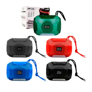 Bocina pequeña cilíndrica bluetooth con luces led + asa, variedad de …