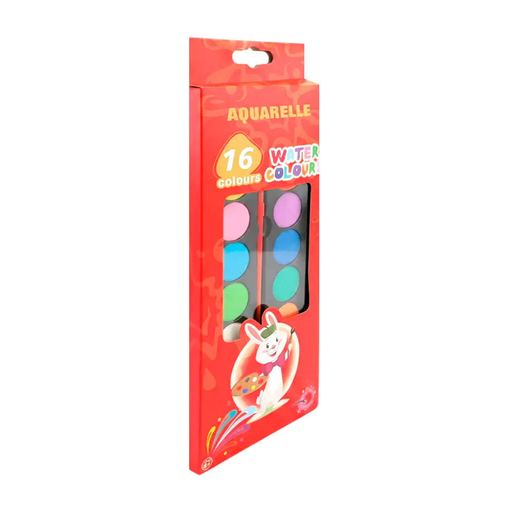 Estuche con 16 colores acuarela + pincel, variedad de colores / c-255…