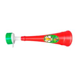 Trompeta tipo cono, larga con diseño tricolor / c.tri