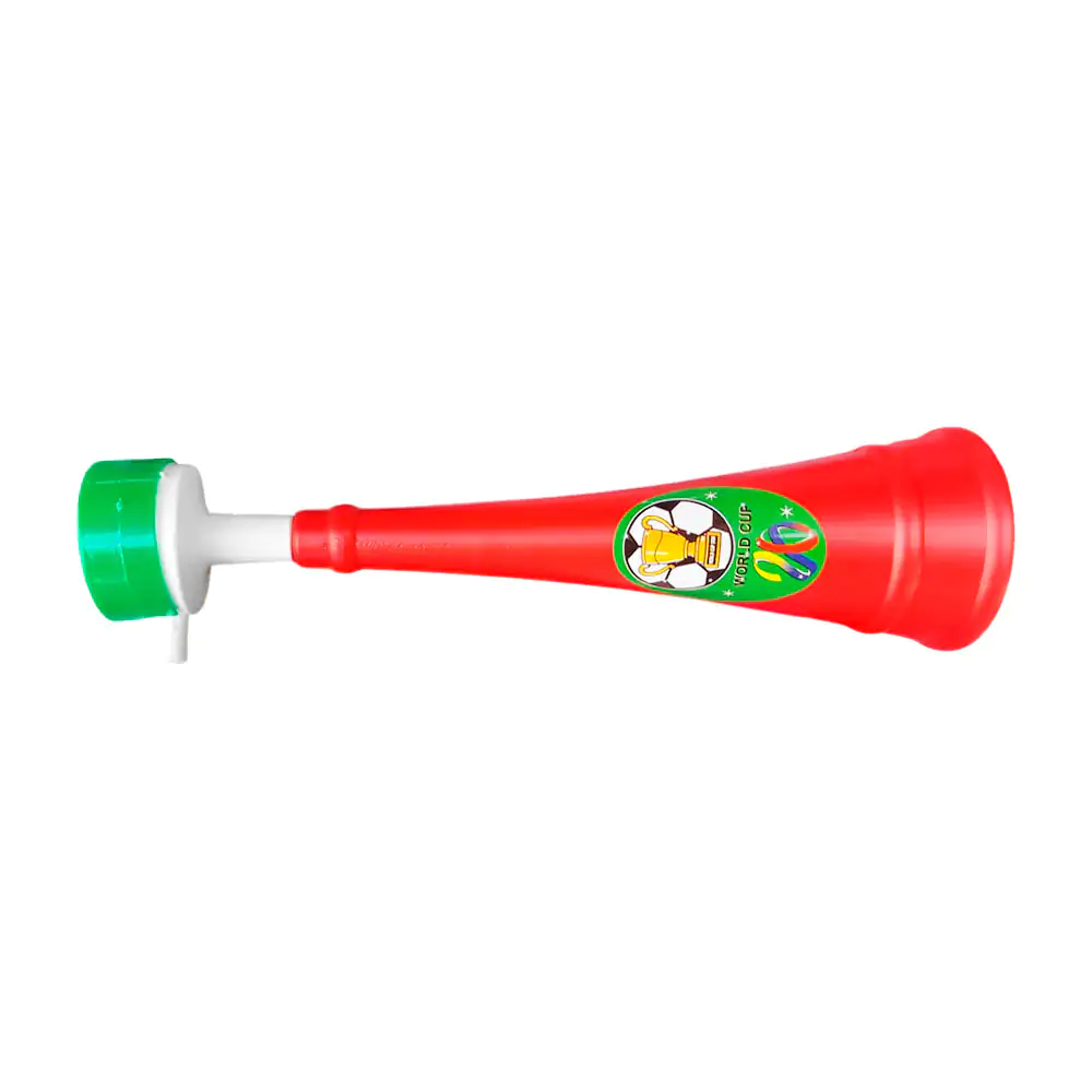 Trompeta tipo cono, larga con diseño tricolor / c.tri