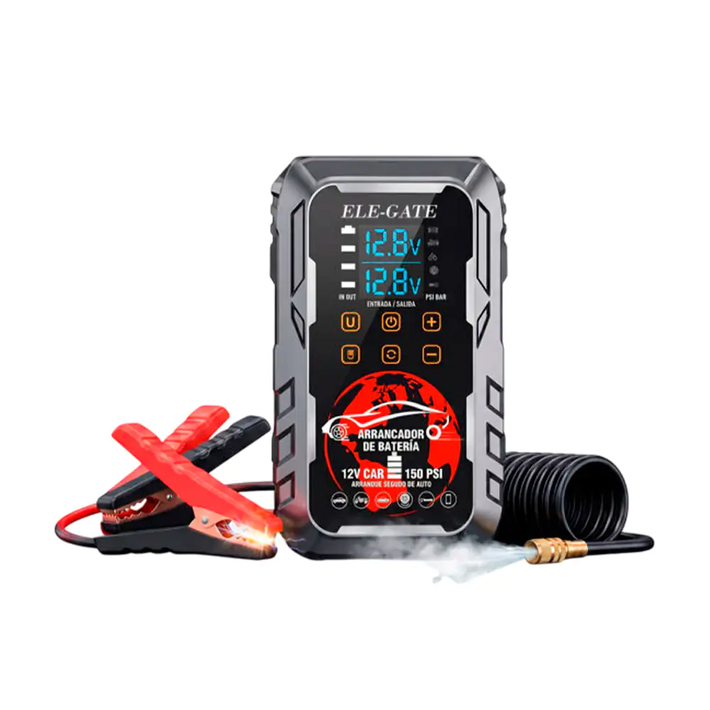 Arrancador de 12v para automóvil + inflador de llantas 150 psi / ch.a…