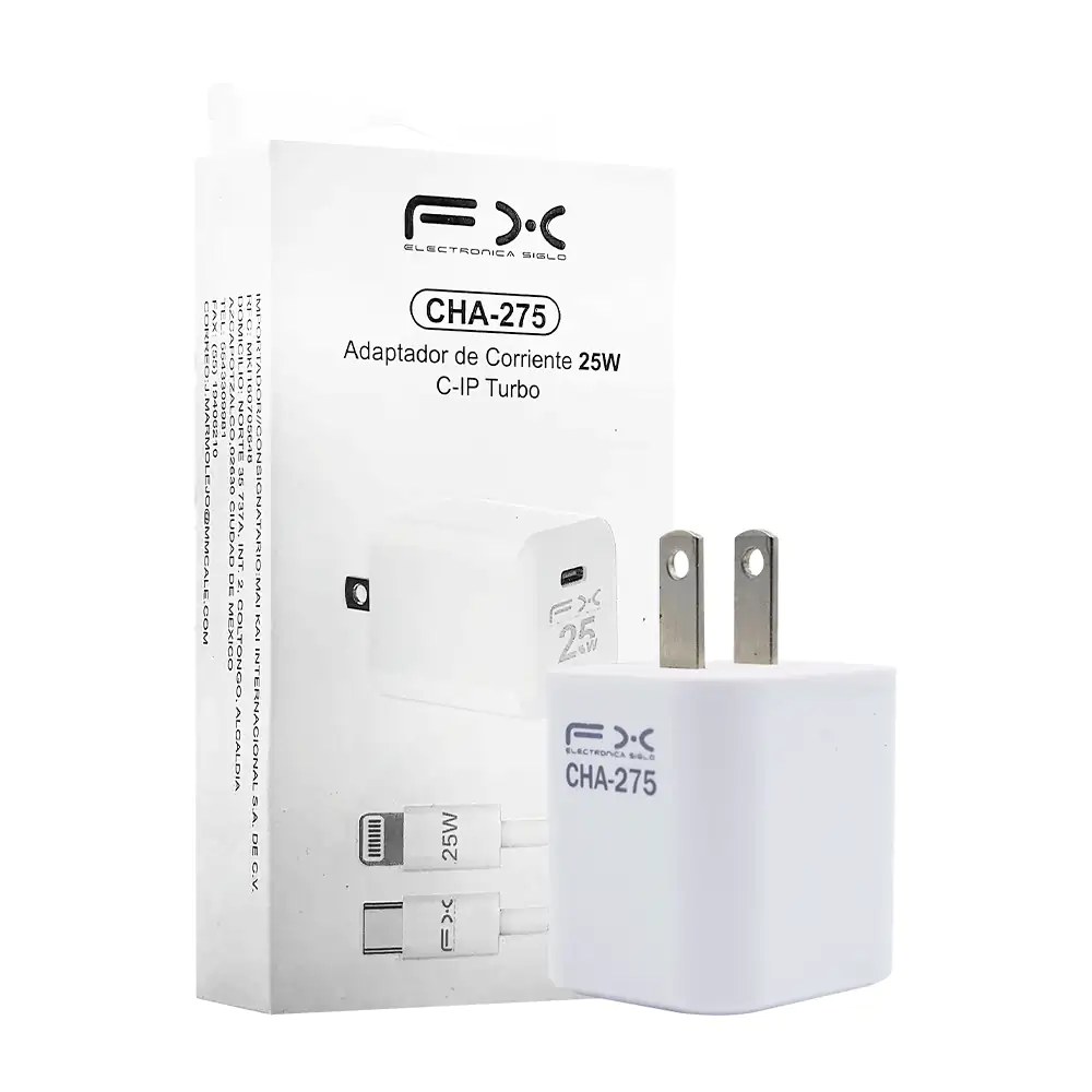 Combo cargador con cubo de 25w y cable de entrada usb-c a lightning /…