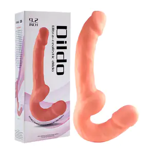 Dildo consolador de doble cabeza, goma texturizada, 9.2in - 23cm, var…