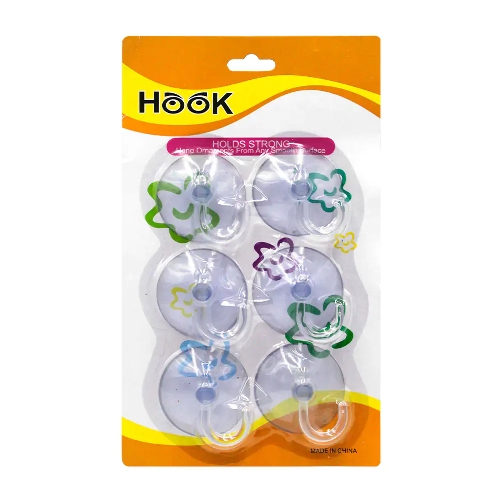 Blíster con 6 soportes de ventosa con gancho 5cm, multifuncionales / …