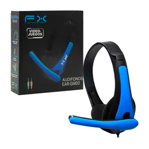 Audifonos gamer fx alámbricos de diadema con micrófono, variedad de c…