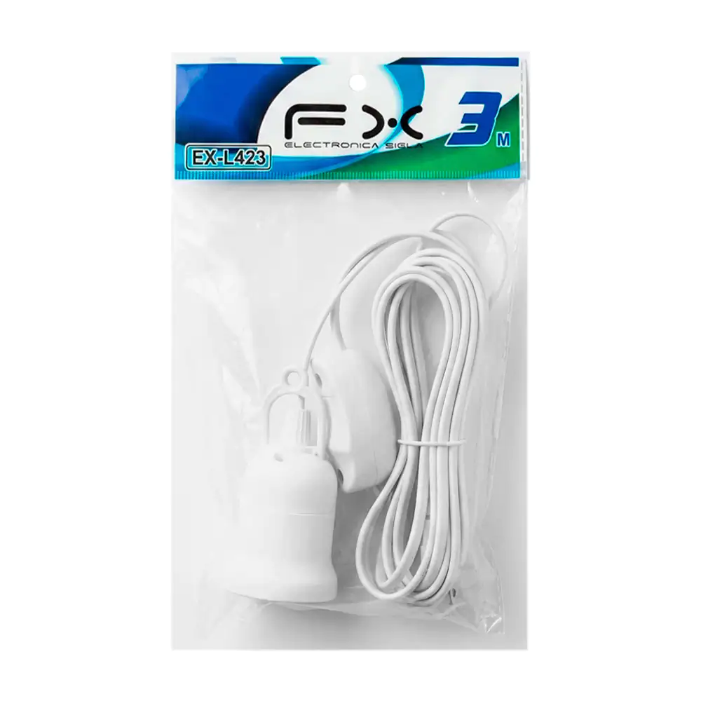 Extensión eléctrica con socket de 3 metros + botón apagador / ex-l423