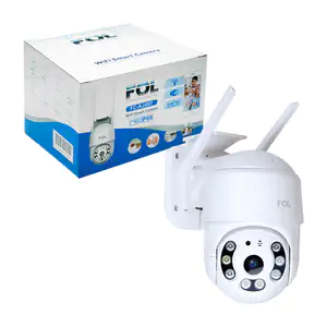 Cámara de seguridad wifi, grabación de audio y multigiro, 2 antenas y…
