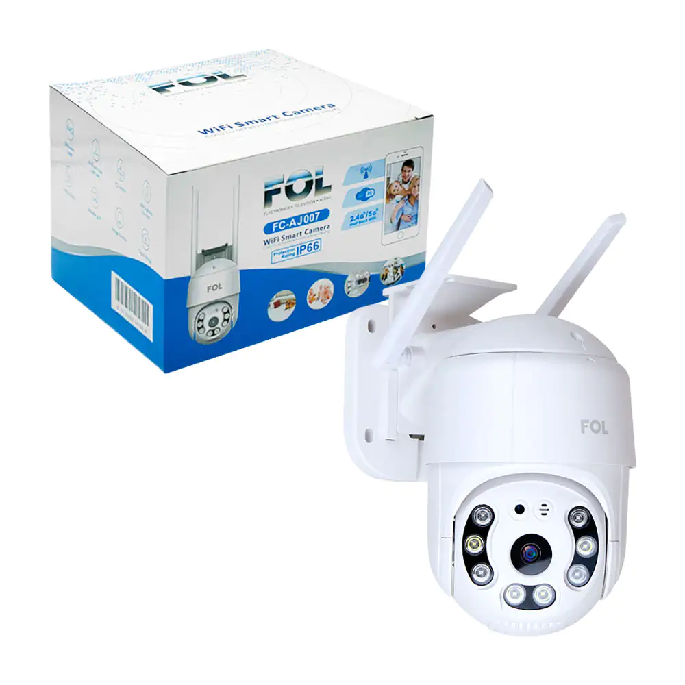Cámara de seguridad wifi, grabación de audio y multigiro, 2 antenas y…