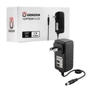 Cargador eliminador gengxin de 12v con punta de 5.5mm, ca/cc / gx-12v…