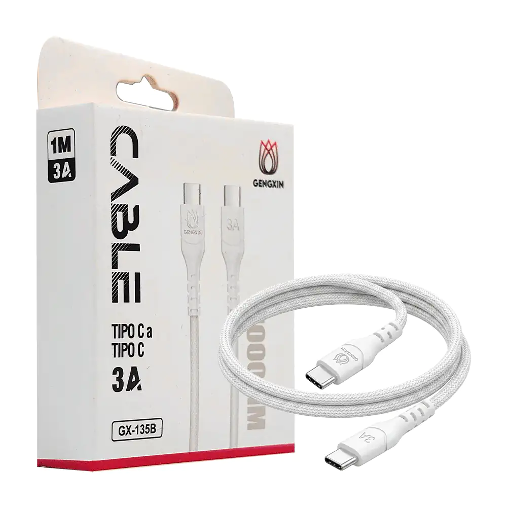 Cable gengxin de tipo c a tipo c de 1m, recubrimiento de malla textil…