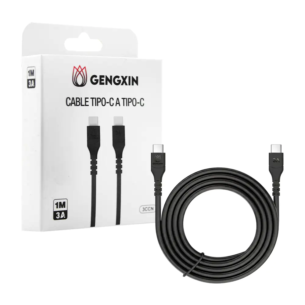 Cable gengxin de tipo c a tipo c de 1m, carga rápida de 3a / 3ccn / g…