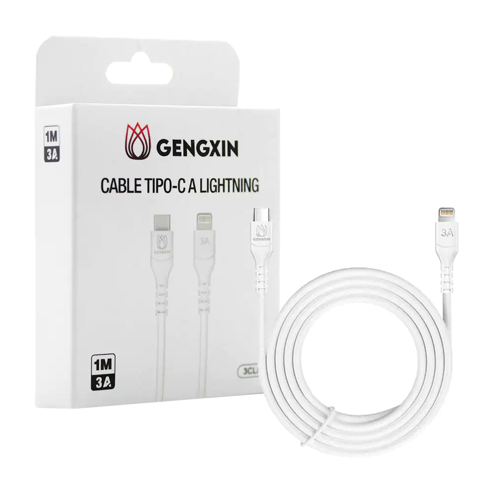 Cable gengxin de tipo c a lightning de 1 metro, 3a / 3clb / gx-3clb