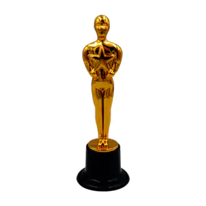 1pza mini figura decorativa en forma de trofeo con estrella, 15cm / g…