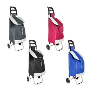 Carro multifuncional plegable para mandado con 2 llantas y cordón aju…