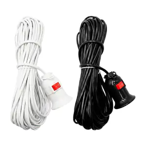 Extensión eléctrica hl con socket e interruptor, en color blanco de 1…