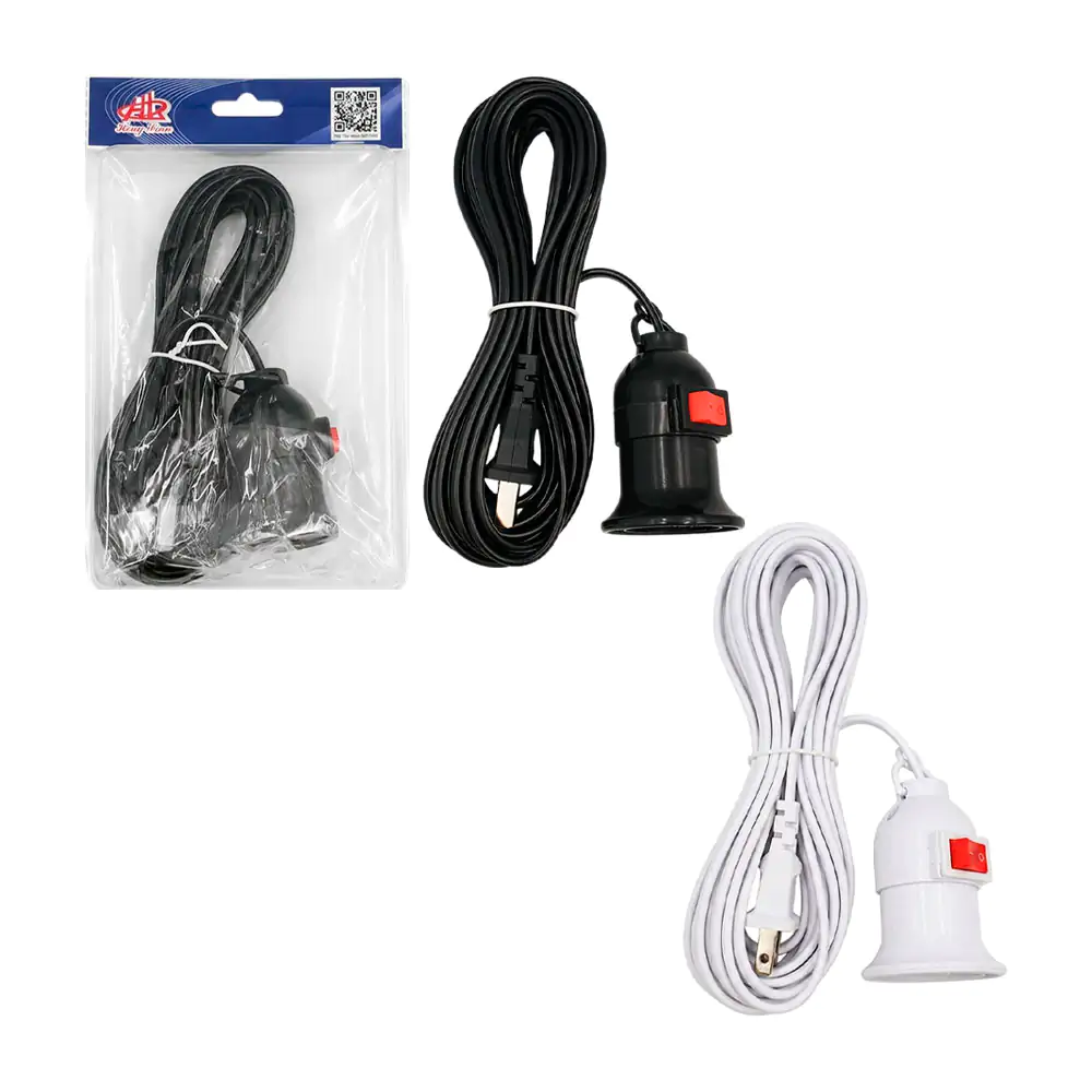 Extensión eléctrica hl con socket e interruptor, en color blanco de 1…