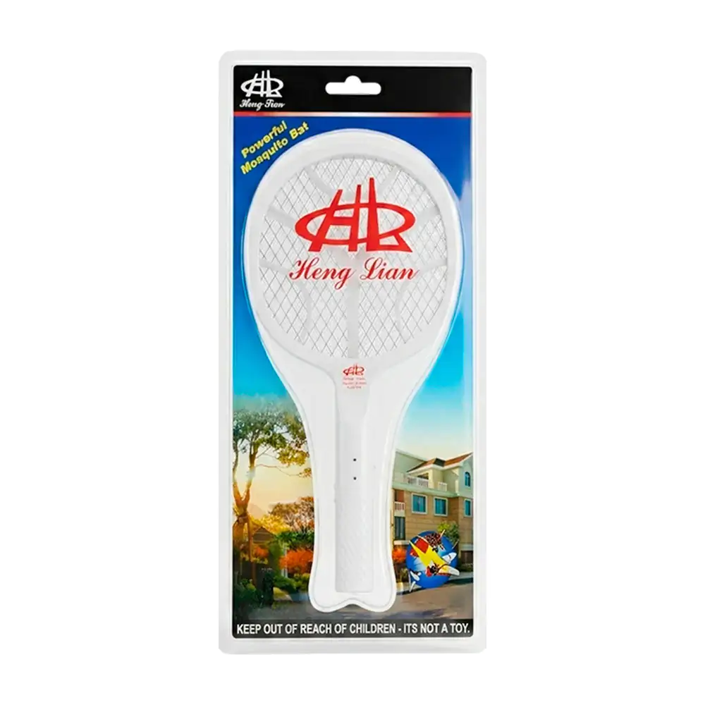 Raqueta eléctrica hl mata mosquitos recargable, base + luz led / hl-m…