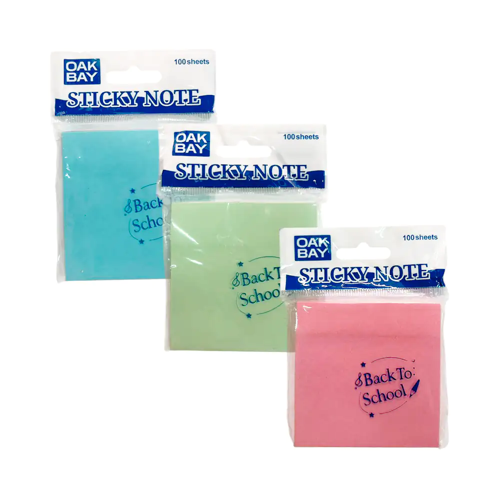 Paquete con 100 post it - notas adhesivas oak bay, variedad de colore…