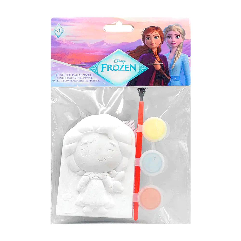 Paquete con figura de yeso de 6x8cm con diseño de frozen, 3 estuches …