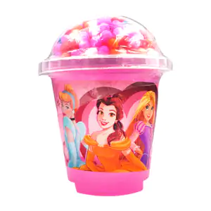 Mini bote de slime con estampado de princesas y glitter + mini bolita…