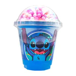 Mini bote de slime con estampado de stitch y glitter + mini bolitas, …