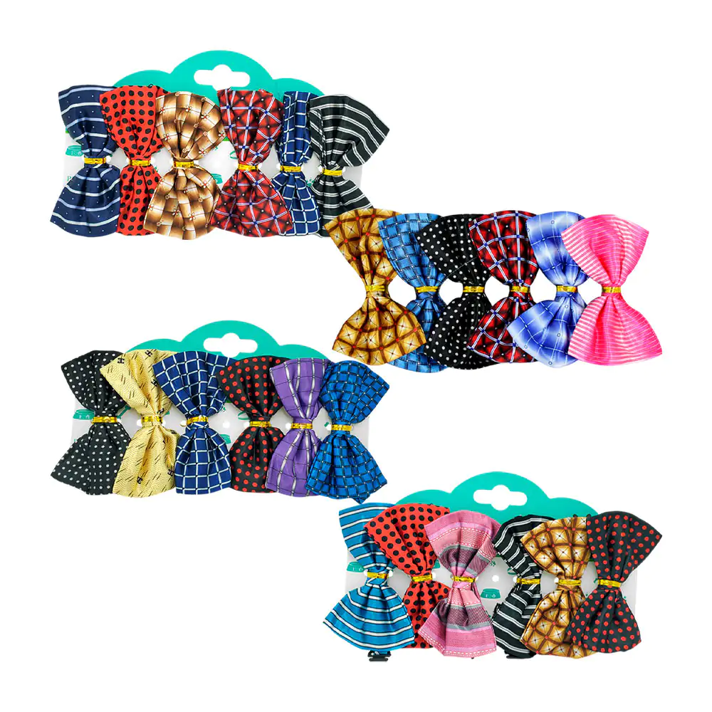 1pza Moño collar para mascotas, 10cm x 6cm, variedad de colores y dis…