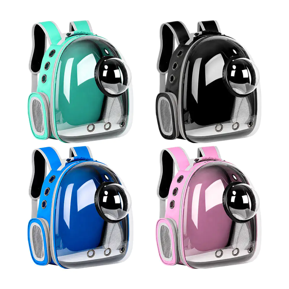 Mochila transportadora transparente para mascotas + mini cápsula desmontable
