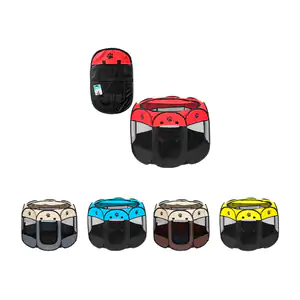 Corral octágono plegable para mascota de 80x56cm, variedad de colores
