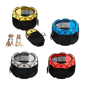 Corral octágono plegable para mascota de 100x60cm, variedad de colores