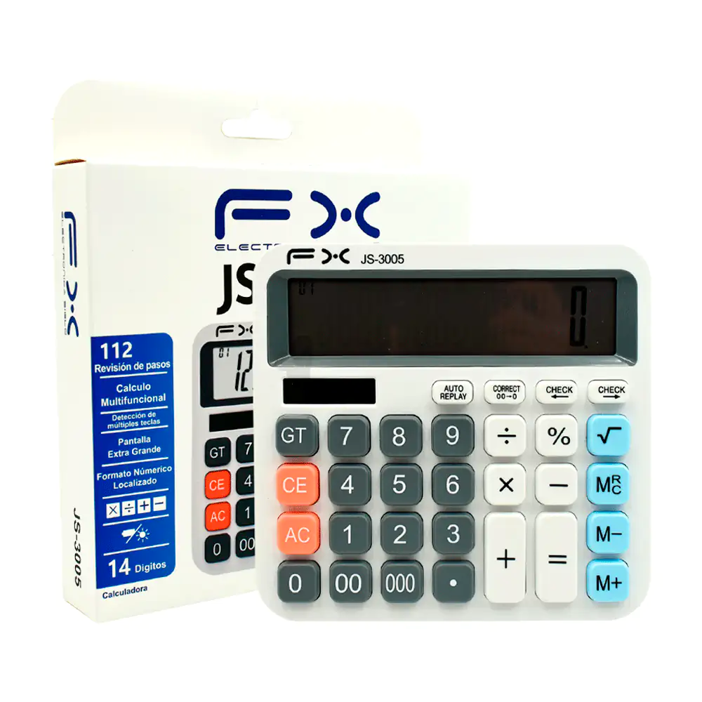 Calculadora electrónica grande con pantalla digital de 14 dígitos / j…