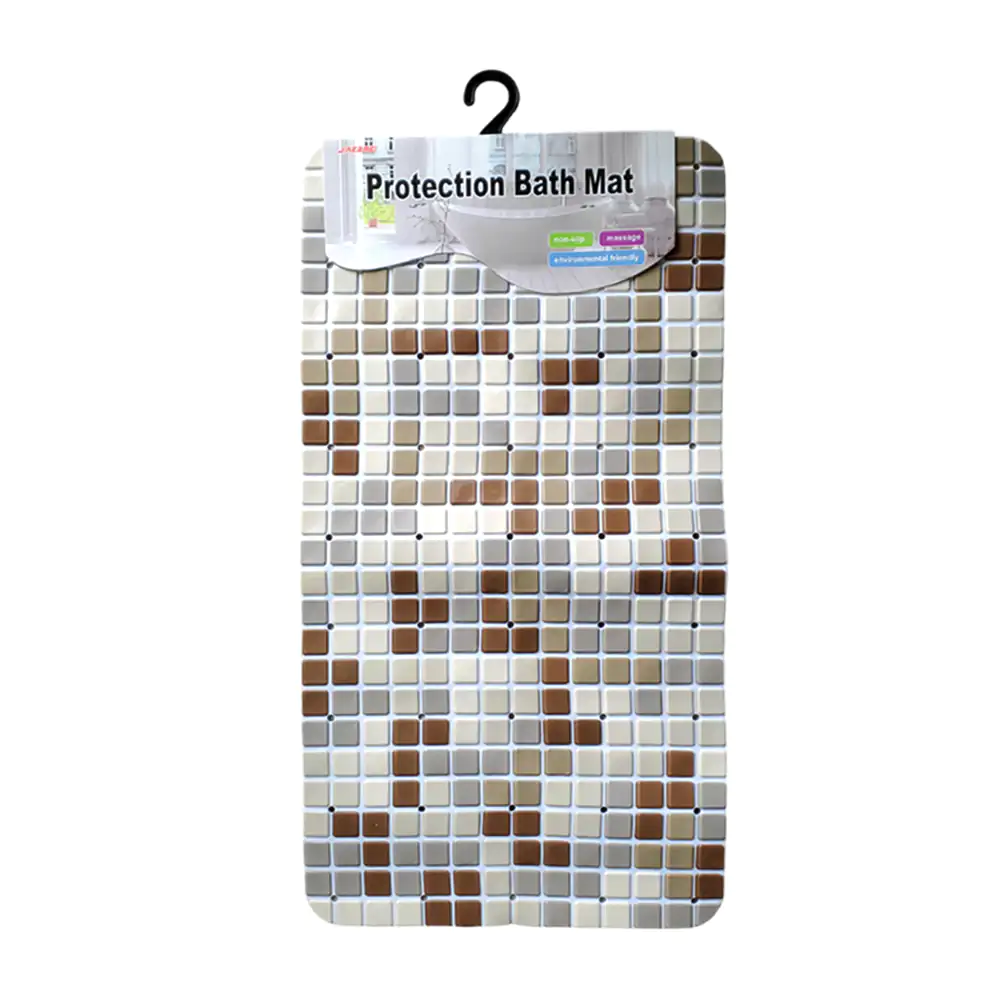 Tapete rectangular de plástico para el baño, antiderrapante de 65x34cm