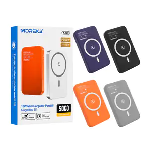 Power bank - batería portátil de carga inalámbrica magsafe de 5000mah…
